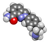 Niraparib cancer drug molecule