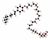 Nonoxynol-9 spermicide molecule