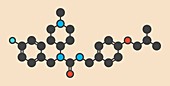 Pimavanserin atypical antipsychotic drug molecule