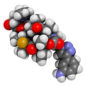 Solithromycin antibiotic drug molecule