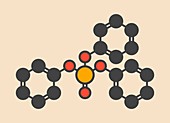 Triphenyl phosphate molecule