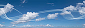 Cloudscape in blue sky, panoramic