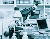 Microscope and scientific equipment