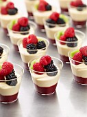 Mousse Cups with Berries