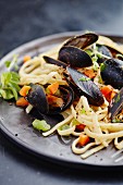 Tagliatelle with mussels