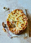 Lasagne mit Grünkohl und Lauch