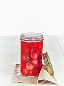 Lacto fermented radishes with tarragon