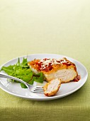 Chicken breast with a parmesan coating