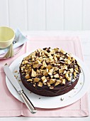 Chocolate honeycomb saucepan cake