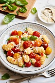 Gnocchi with colourful cherry tomatoes