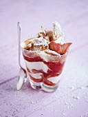 Rhubarb and sour cream trifle