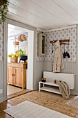 Foyer in Scandinavian country-house style in natural shades