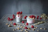 Chia pudding with fruits