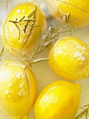 Salted lemons with rosemary