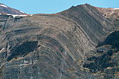 Folded rock strata, Patagonia