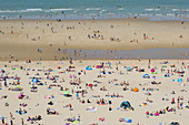 Holidaymakers on a beach