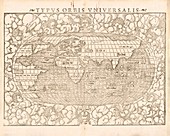 Munster's world map, 1550s