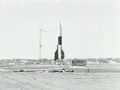 V-2 sounding rocket launch, USA, 1940s