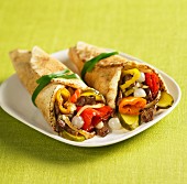 Philly cheese steak wrap