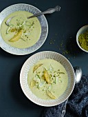 Persian pistachio and orange soup (Arabia)