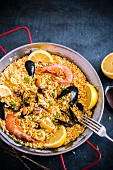 Paella with seafood (Spain)