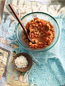Creole sauce with tomatoes and chili