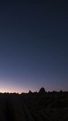 Desert nightfall, time-lapse footage