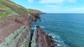 Old Red Sandstone cliffs, Wales