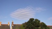 Unusual cloud formation, time-lapse footage