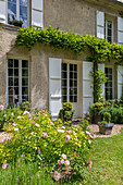French country house with garden (detail)