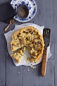 Sauerkraut quiche with Yufka pastry and smoked tofu