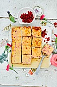 Sour cream cake with redcurrants from Lower Saxony