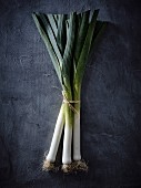 A bundle of leeks