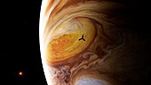 Juno spacecraft at Jupiter