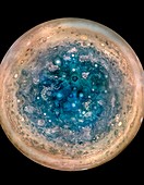 Jupiter's south pole, Juno image