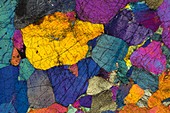 Peridotite, polarised light micrograph