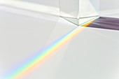 Prism refracting visible light