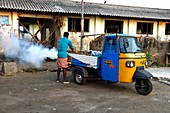 Mosquito repellent fogging operation