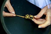 Conservation of Iron Age gold brooch