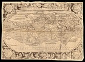 Map of the world, 17th century