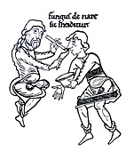 Mediaeval nasal surgery, illustration