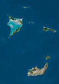 Bahamas Southern Islands, satellite image