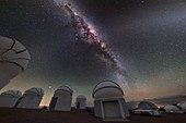 Milky Way over Cerro Tololo observatory, Chile