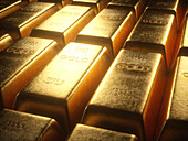 Gold bars, illustration