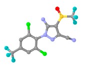 Fipronil insecticide molecule
