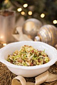 Cabbage salad with bacon (as a side dish for Christmas dinner)