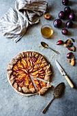 A galette with peach, nectarine and plum