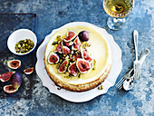 Goats Cheese Cake with Figs and Honey