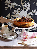 Wickedly Rich Chocolate Butterscotch Cheesecake