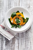 Pumpkin and melon salad